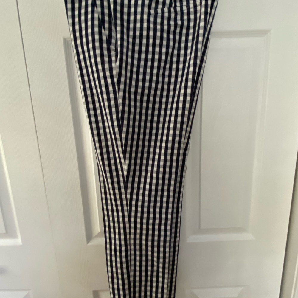 J. Crew Black and White Checkered Pants